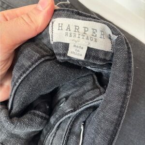 High Rise Straight Gray Jeans